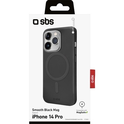 Cover compatibile con MagSafe SBS per iPhone 14 Pro nero