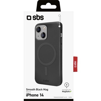 Cover compatibile MagSafe SBS per iPhone 13/14 nero