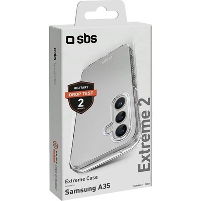 Cover Extreme SBS X2 per Samsung Galaxy A35, trasparente