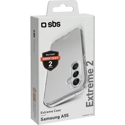 Cover Extreme SBS X2 per Samsung Galaxy A55, trasparente