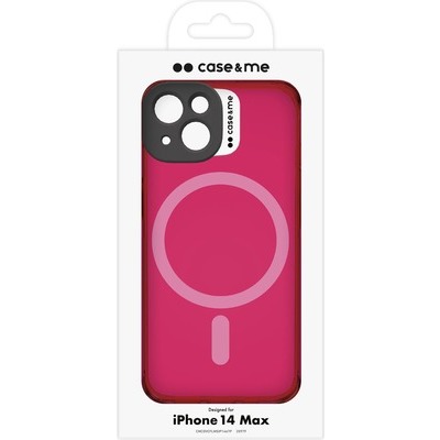 Cover fluo SBS per iPhone 14 Plus compatibile con MagSafe rosa