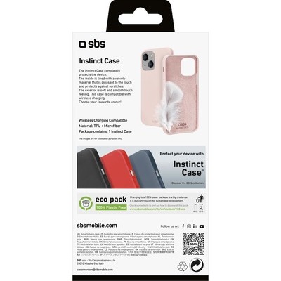 Cover instinct SBS per iPhone 13/14 rosa