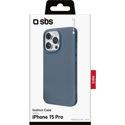 Cover Instinct SBS per iPhone 15 Pro colore blu