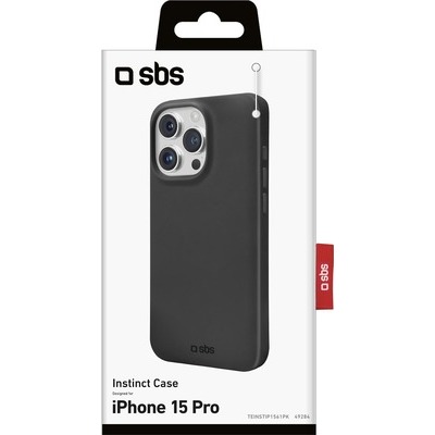 Cover Instinct SBS per iPhone 15 Pro colore nero