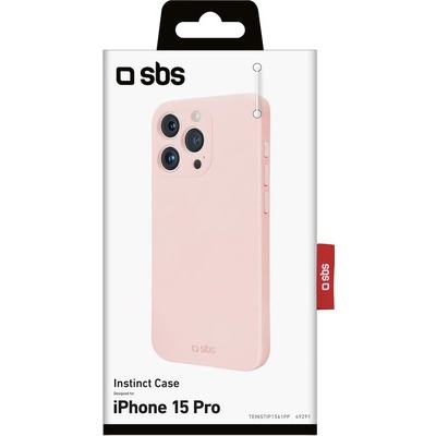 Cover Instinct SBS per iPhone 15 Pro colore rosa