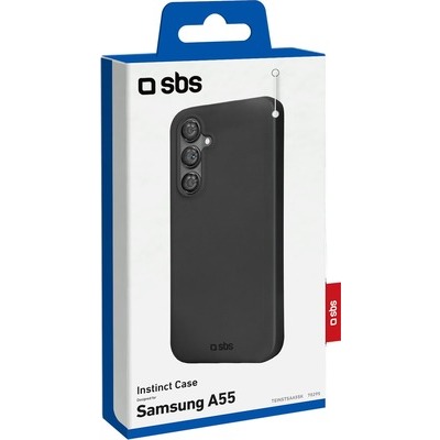 Cover Instinct SBS per Samsung Galaxy A55, nero