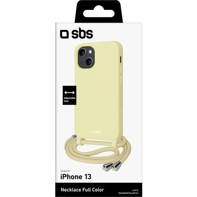 Cover + laccetto SBS per iPhone 13 giallo