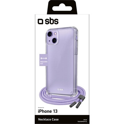 Cover + laccetto SBS per iPhone 13 lilla