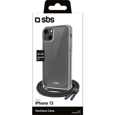 Cover + laccetto SBS per iPhone 13 nero