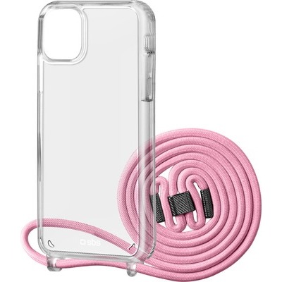 Cover + laccetto SBS per iPhone 13 Pro rosa