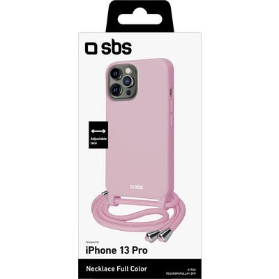 Cover + laccetto SBS per iPhone 13 Pro rosa