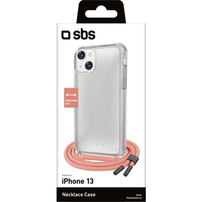 Cover + laccetto SBS per iPhone 13 salmone