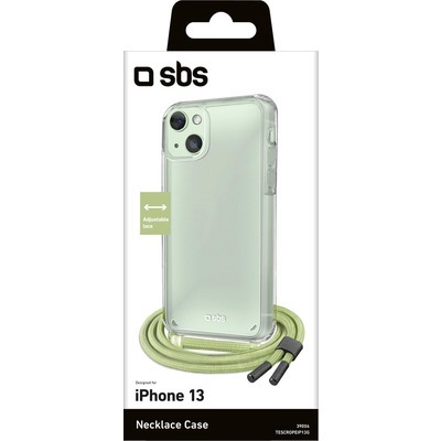 Cover + laccetto SBS per iPhone 13 verde