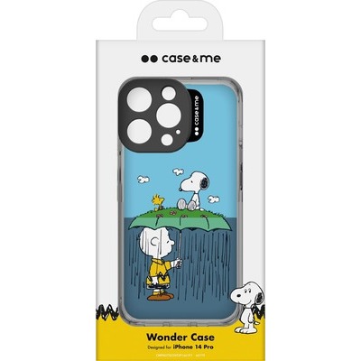 Cover Peanuts SBS per iPhone 14 Pro con Linus ombrello