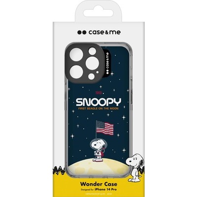 Cover Peanuts SBS per iPhone 14 Pro con Snoopy astronauta