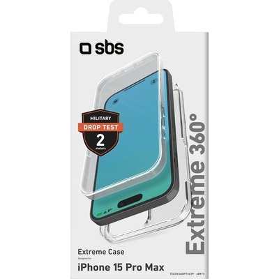 Cover SBS 360 per iPhone 15 Plus / iPhone 14 Plus,trasparente