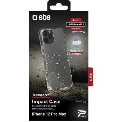 Cover SBS impact case per iPhone 12 Pro Max trasparente