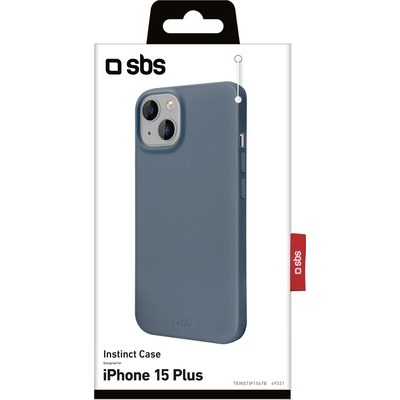 Cover SBS Instinct per iPhone 15 Plus, colore blu