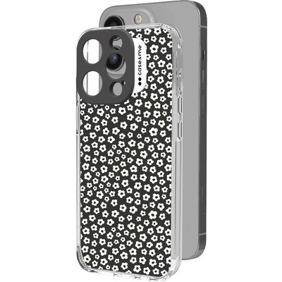 Cover SBS per iPhone 14 Pro small flower nero