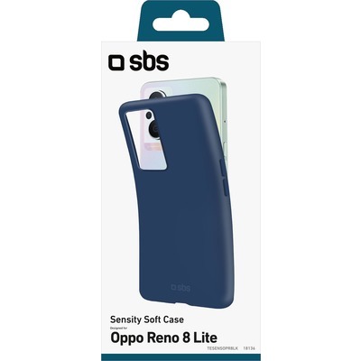 Cover SBS Sensity per Oppo Reno 8 Lite colore blu scuro