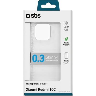 Cover SBS skinny per Xiaomi Redmi 10C, trasparente