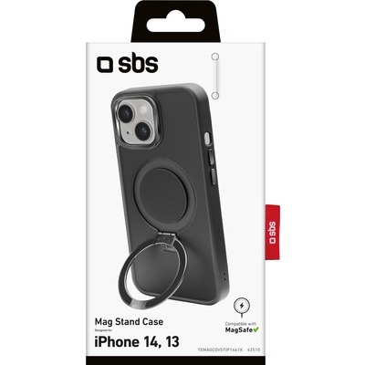 Cover SBS Stand Mag compatible con Magsafe per iPhone 14/13, nero