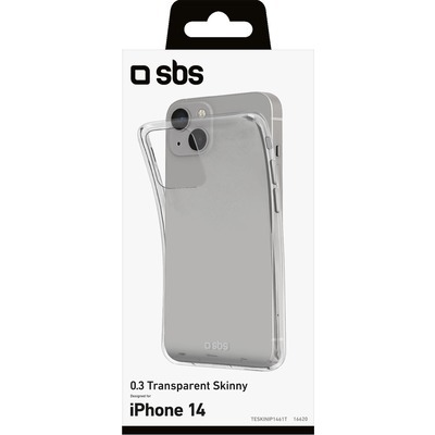 Cover skinny SBS per iPhone 14 trasparente