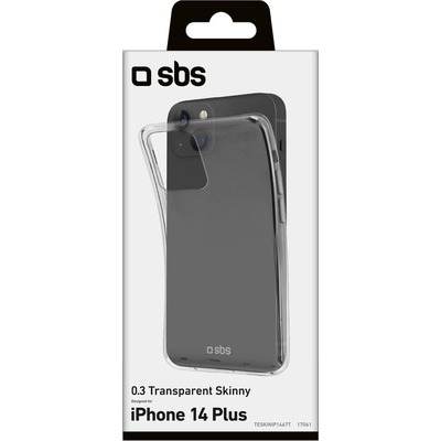 Cover skinny SBS per iPhone 14Plus trasparente