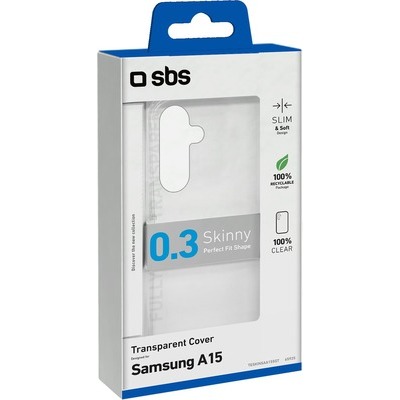 Cover Skinny SBS per Samsung Galaxy A15, trasparente