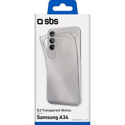 Cover skinny SBS per Samsung Galaxy A34 trasparente