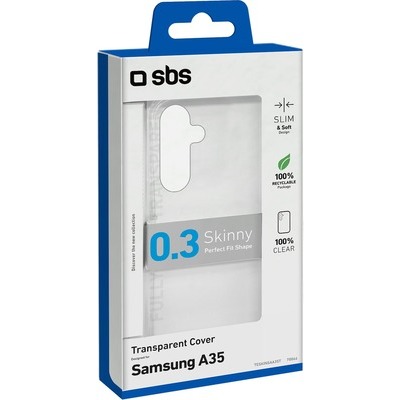 Cover Skinny SBS per Samsung Galaxy A35, trasparente