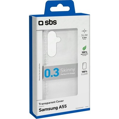 Cover Skinny SBS per Samsung Galaxy A55, trasparente