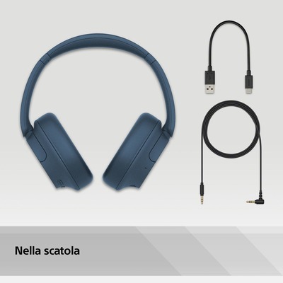 Cuffie bluetooth Sony WHCH720NL colore blu