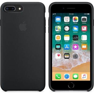 Custodia Apple iPhone 8P/7P silicone nera
