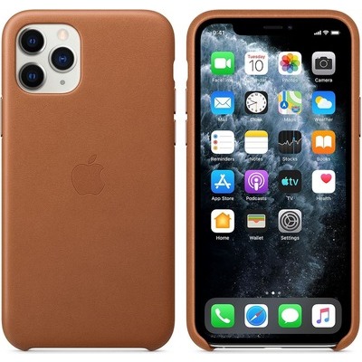 Custodia Apple per iPhone 11 Pro in pelle color cuoio