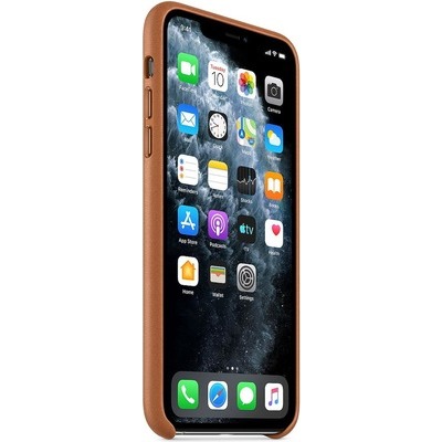 Custodia Apple per iPhone 11 Pro Max in pelle colore cuoio