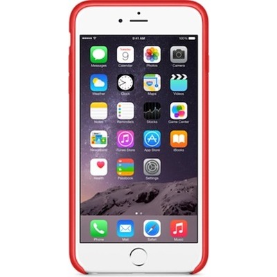Custodia in pelle Apple per iPhone 6 Plus rosso