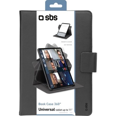 Custodia Universale a libro SBS con sistema 360° per foto per tablet fino a 11