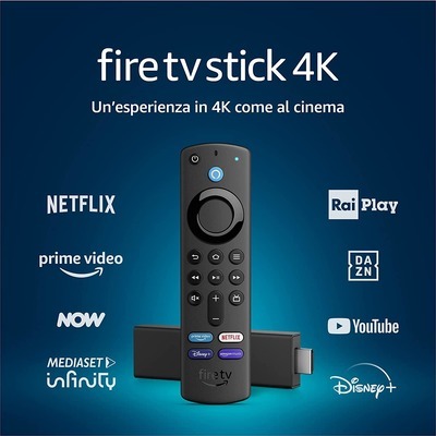 Decoder Amazon Fire TV Stick 4K con Alexa remote control