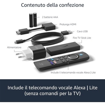 Decoder Amazon Fire TV Stick Lite con Alexa