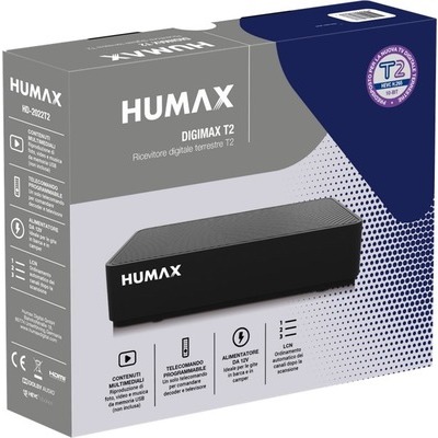 Decoder Humax HD2022T2 H265 con PVR con HDMI