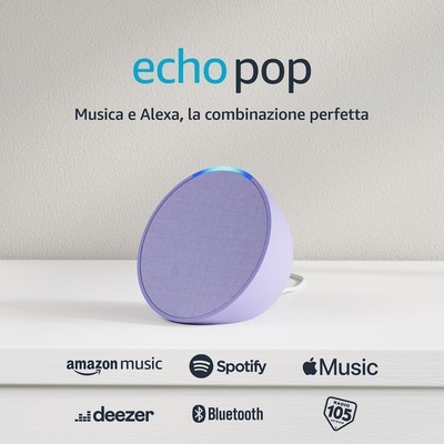 Diffusore Amazon Echo Pop viola