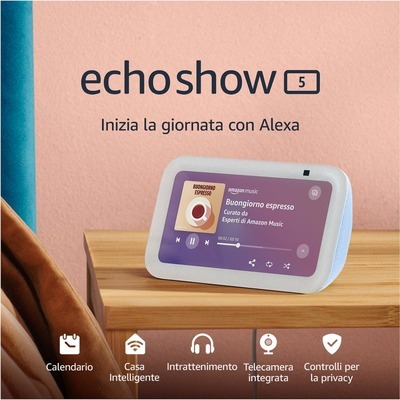 Diffusore Amazon Echo Show 5 blu