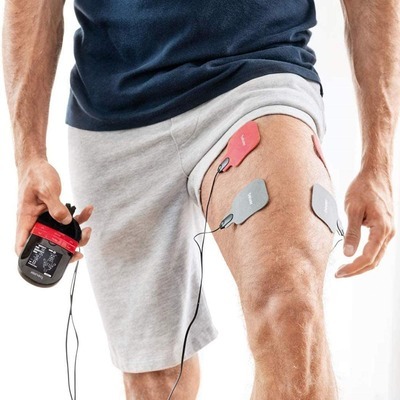 Dispositivo Beurer Tens/Ems EM59 terapia del dolore e stimolazione muscolare con funzione di riscaldamento relax e massaggio con elettrodi
