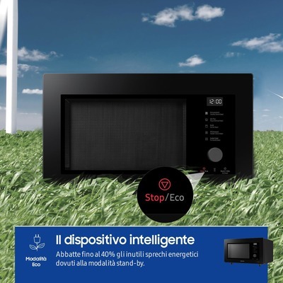 Forno microonde Samsung MC32DG7646KKE1 capacità 32 Litri con cottura ad aria a vapore e connesione Wi-Fi black nero