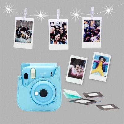 Fotocamera istantanea Fujifilm Mini11 bundle kit colore Sky blue