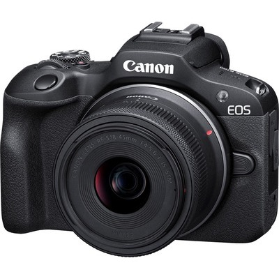 Fotocamera mirrorless Canon Eos R100 + RF-S 18-45mm IS STM + RF-S 55-210 mm f/5-7.1