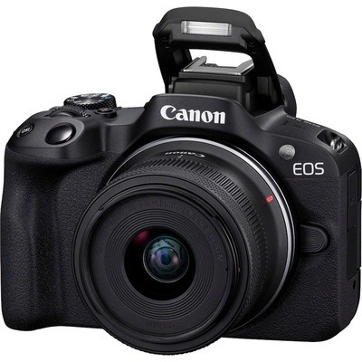 Fotocamera mirrorless Canon EOS R50 + RF18-45mm IS STM colore nero