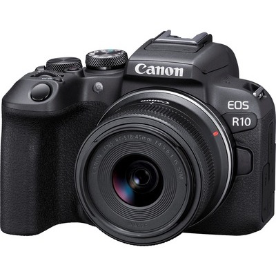 Fotocamera mirrorless EOS R10 + RF-S 18-45 Canon f/4.5-6.3 IS STM