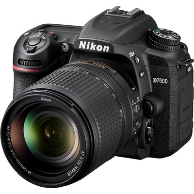 Fotocamera Nikon D7500 AF-S18-140 F/3.5-5.6G ED VRreflex colore nero sensore APS-C DA 20 megapixel